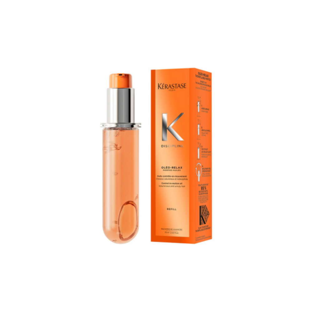 114 KERASTASE Aceite Para Cabello Voluminoso Y Con Frizz Discipline L'Huile Oléo-Relax Recarga 75Ml - Imagen 1