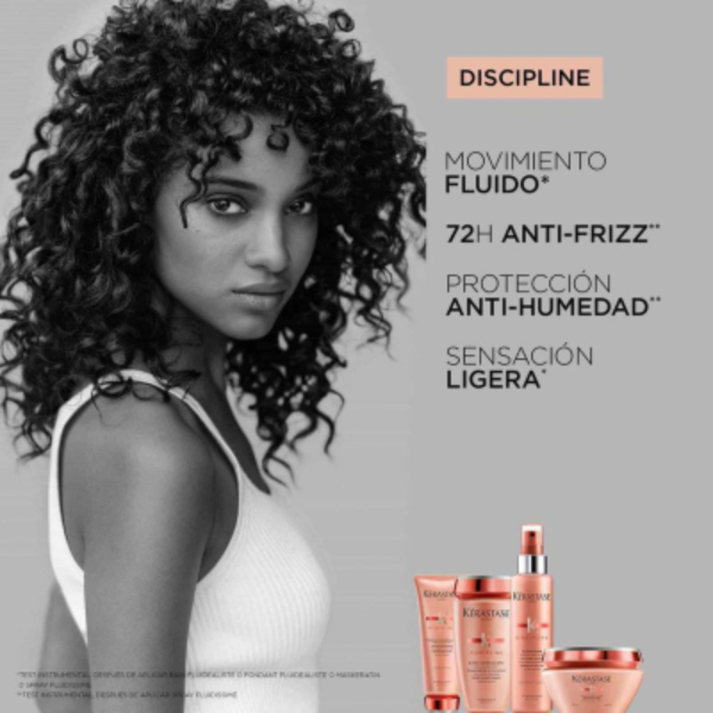 121 KERASTASE Acondicionador Anti-Frizz Cabello Indisciplinado Fondant Fluidealiste Discipline 200ml - Imagen 2