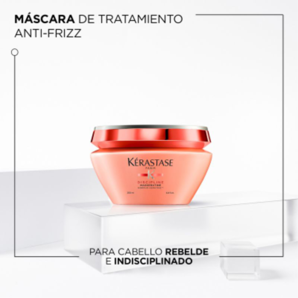 125 KERASTASE Máscara Anti-Frizz Cabello Indisciplinado Maskeratine Discipline 200ml - Imagen 2
