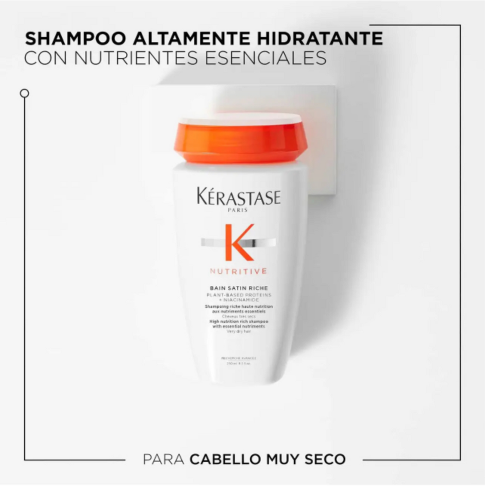 138 KERASTASE Bain satin riche para una nutrición intensa del cabello 250 ml - Imagen 2