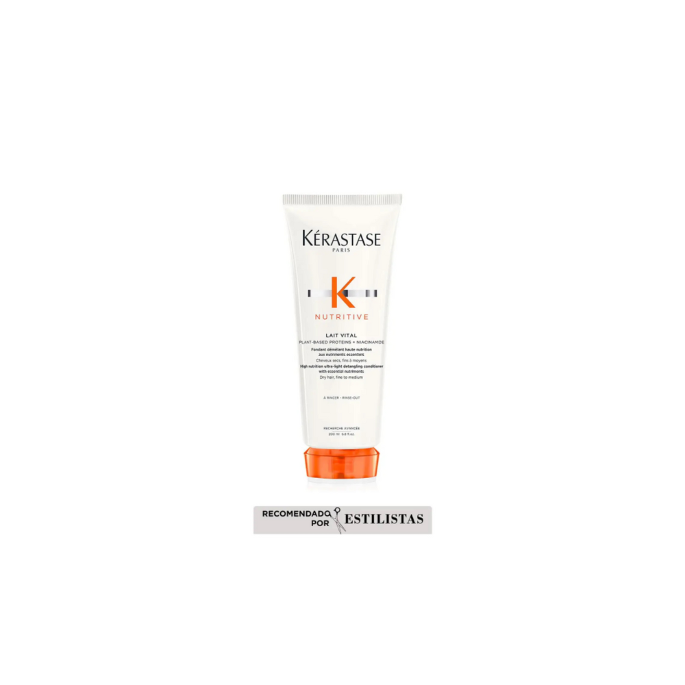 140 KERASTASE Acondicionador Nutritive Kérastase Lait Vital Desenredante para Cabello Seco 200ml - Imagen 1